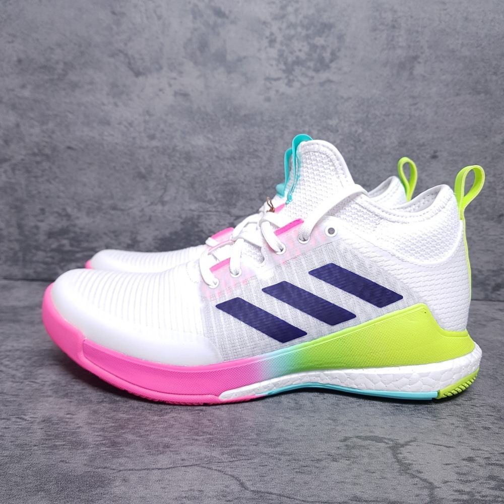 ADIDAS CrazyFlight Mid Volleyball Shoes Womens Size 9 White HP3337
